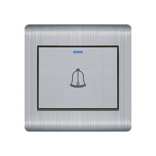 Stainless steel Switch Q1-Doorbell switch-Silver